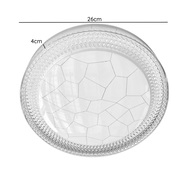 Lámpara Plafón Led 48W 26CM Redondo Sobrepuesto Elegante-6