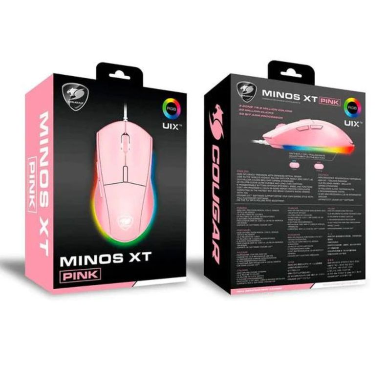 Mouse Gamer 4000DPI Minox XT Cougar USB 6 Botones-4