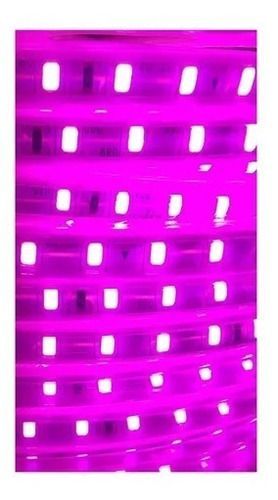 Cinta Led Blanca Impermeable 15 Metros Con Conector Al 220v-1