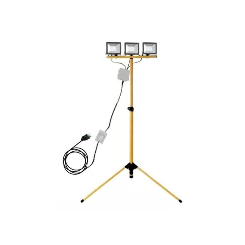 Pack 3 Foco Led 30w Sec 4500lm Y Soporte Atril Tripode 150cm-0