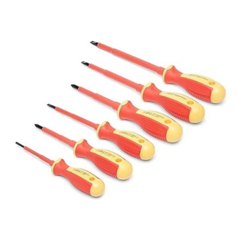 Juego Destornilladores Set Variados 6 Piezas 1kv Electrico-0