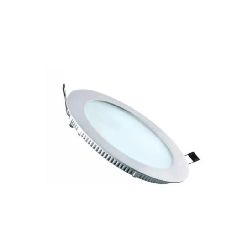 Pack 10 Panel Plafon Led Embutido Redondo 18w Bajo Consumo-0