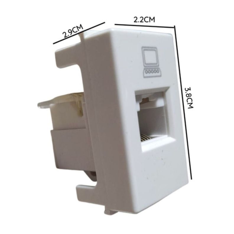 Modulo Toma Red Ethernet Red Internet Rj45/6e-1