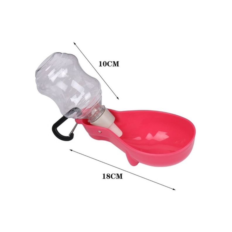 Bebedero Botella Agua Mascota Taza Hidratacion Paseo 250ml-1
