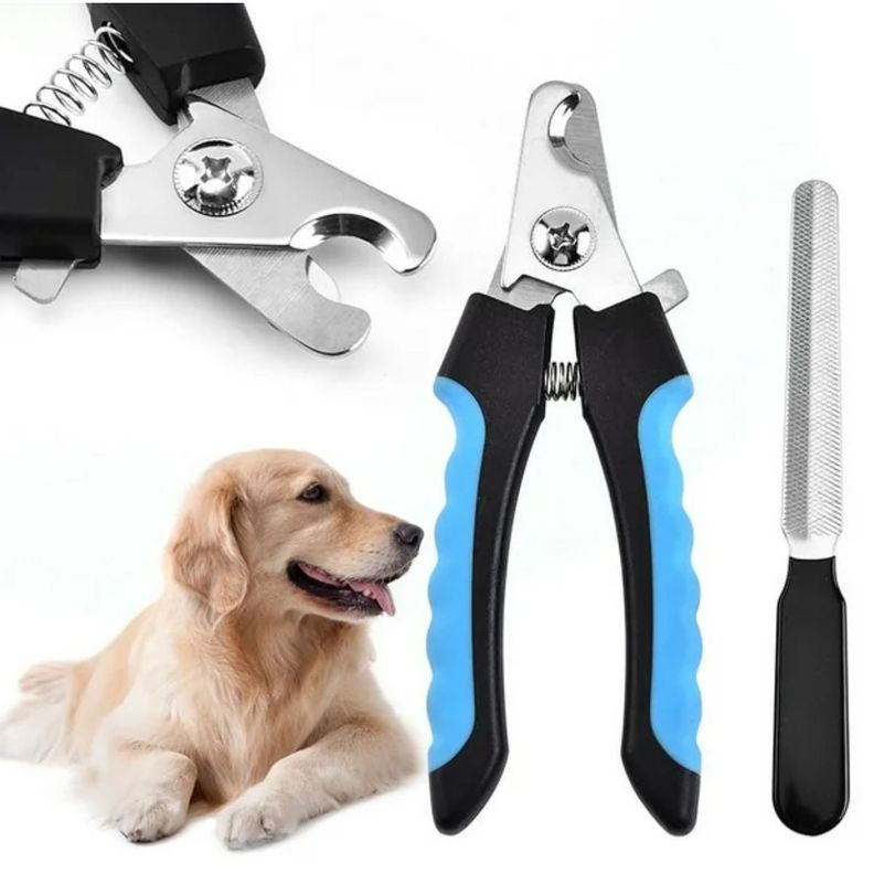 Corta Uñas Para Perros Gatos Mascotas Tipo Alicate Con Lima-1