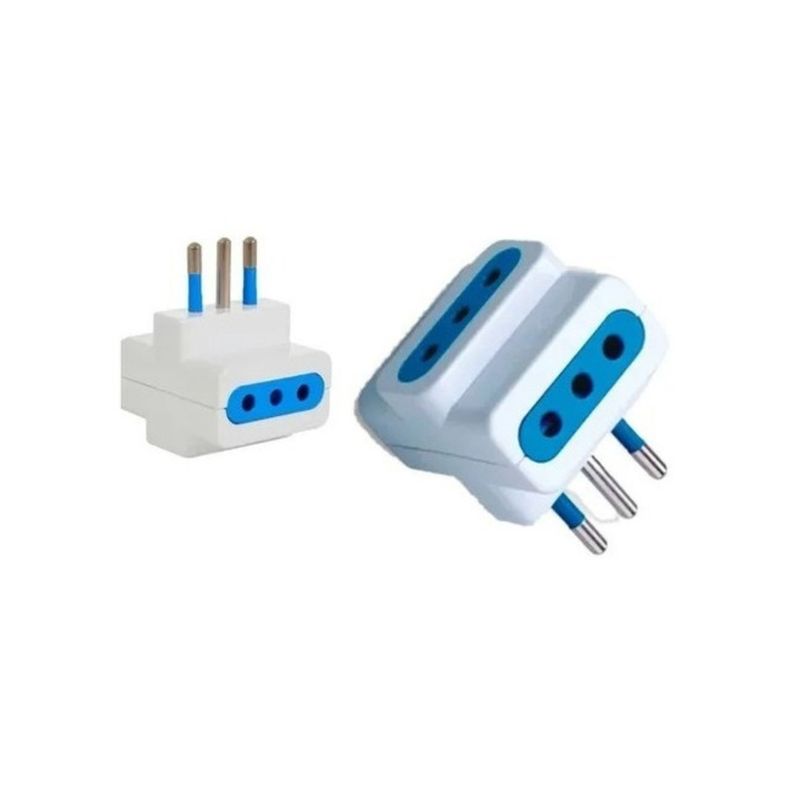 Enchufe Adaptador Triple Blanco 1500w 250v 10a Certificado-0