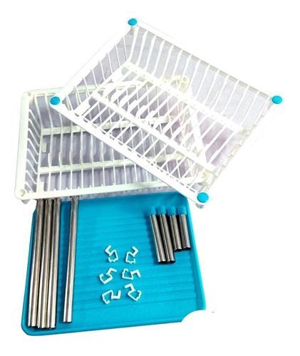 Escurridor Secador Platos Loza Vajilla 2 Niveles Resistente-5