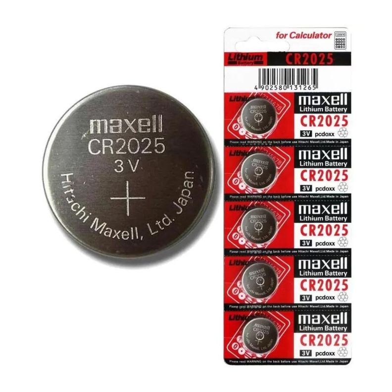 Pack 5 Pilas de Litio Maxell CR2025 Multiusos-0