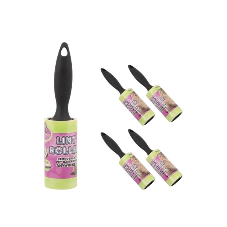 Pack X5 Rodillo Quita Pelo Multiuso Ropa Mascota Saca Pelusa-0