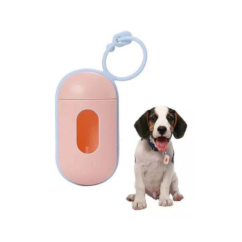 Pack 10 Rollos Bolsa Desecho Mascota + Practico Porta Bolsa-2
