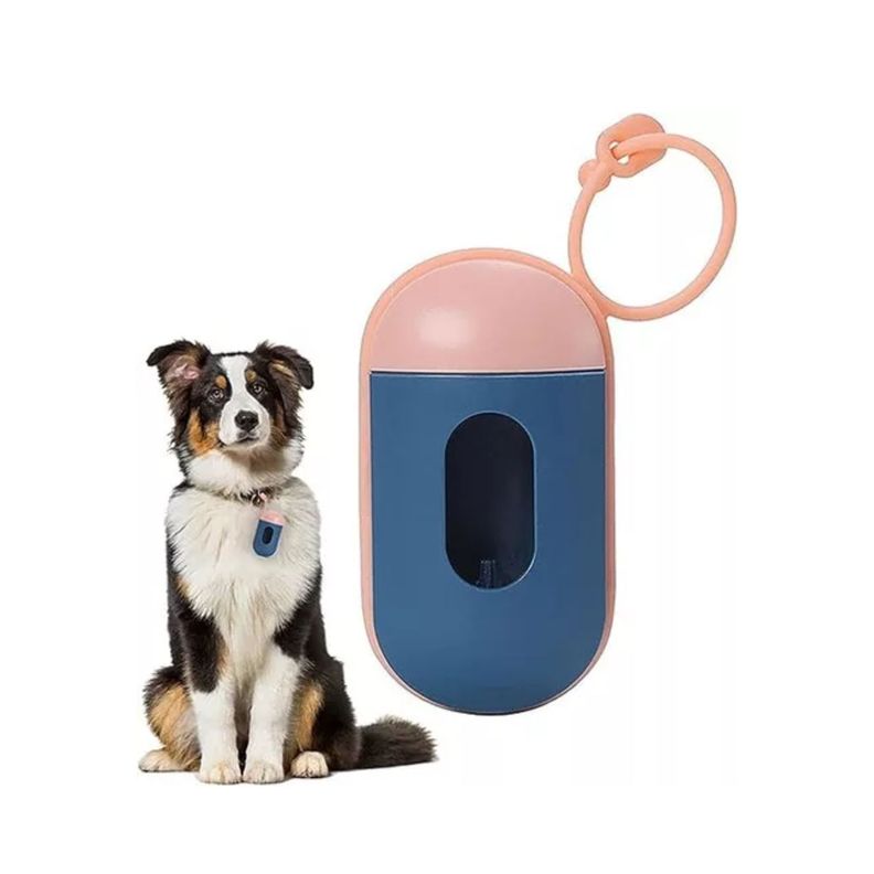 Pack 10 Rollos Bolsa Desecho Mascota + Practico Porta Bolsa-3