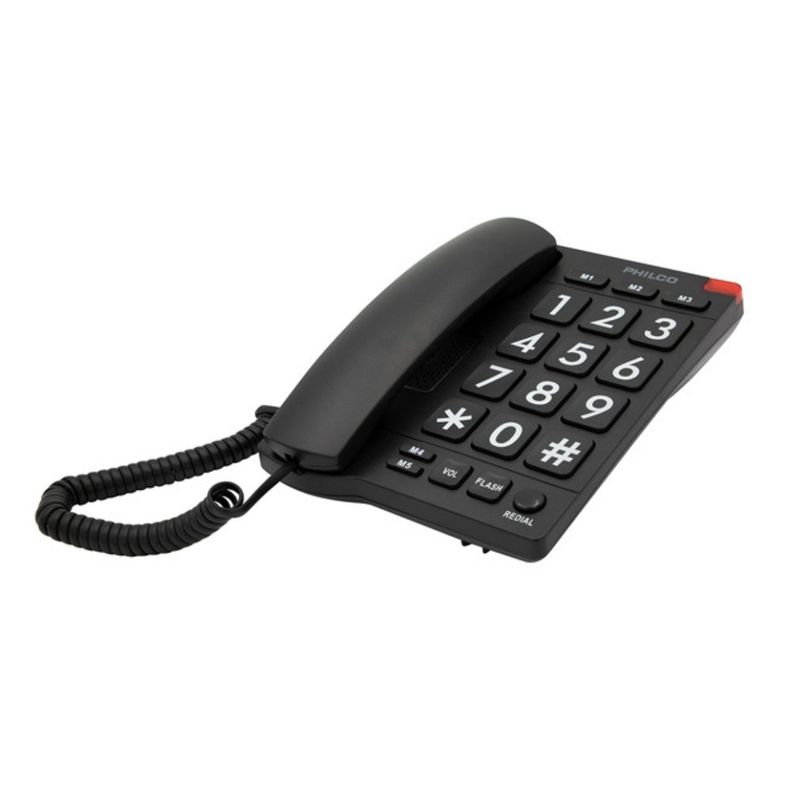 Teléfono Fijo Números Tamaño Grandes Muro Philco 170bk-0