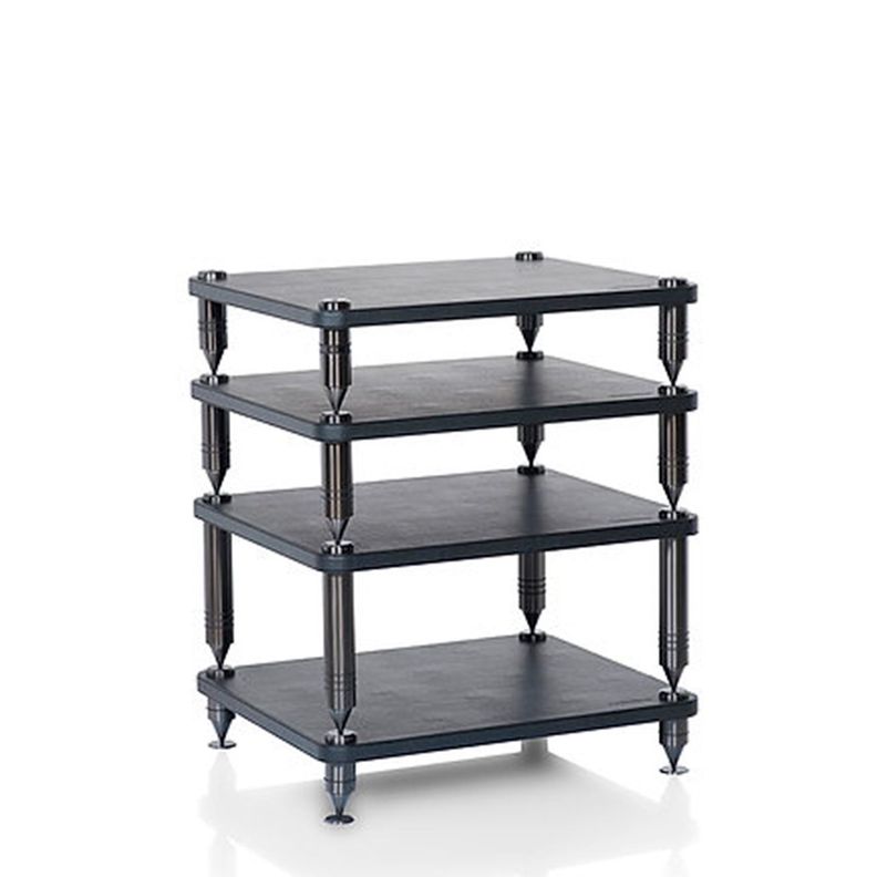 Repisa Para Equipo En Cuero Norstone (Negro) COMO2BK-4