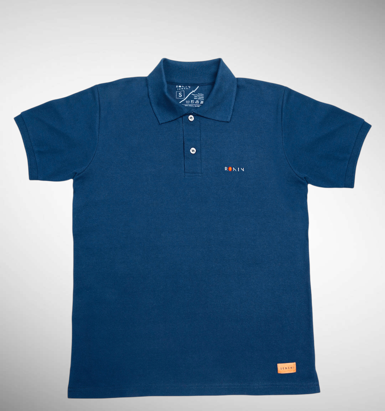 POLERA PIQUE HOMBRE AZUL FRANC -LISO-2