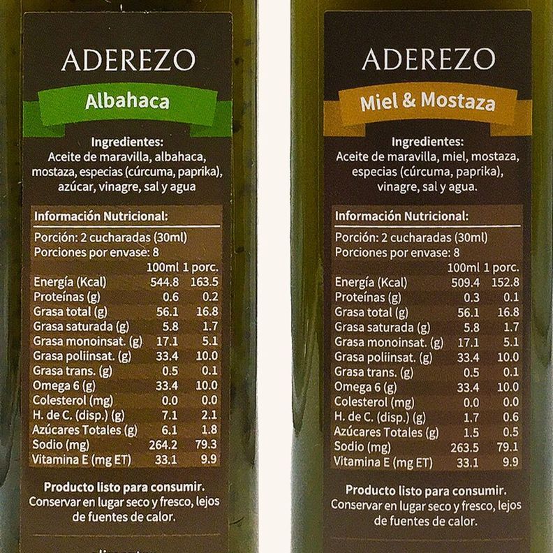 Pack Duo aderezos Albahaca y Miel Mostaza-2