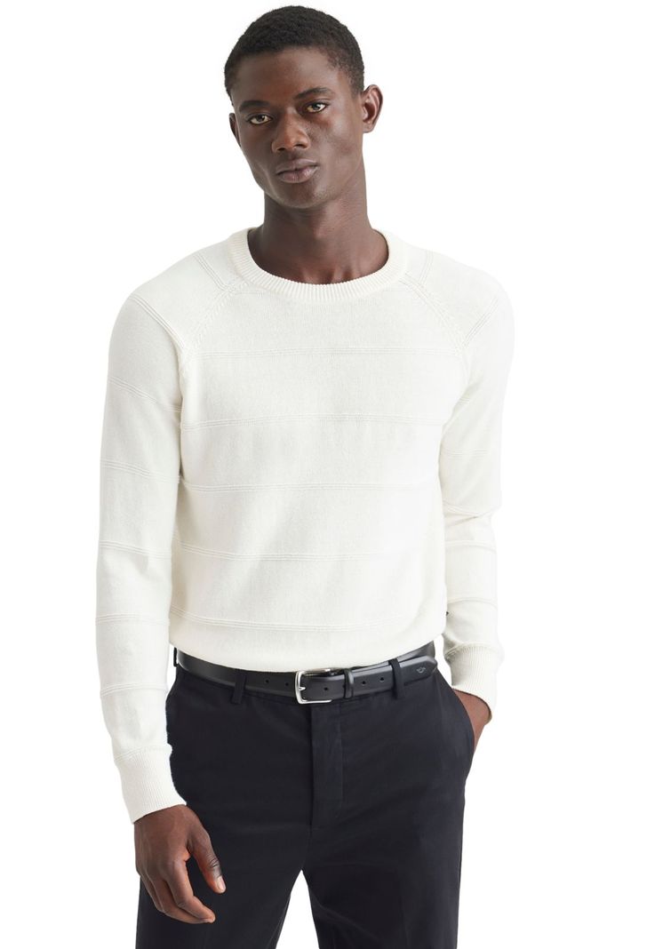 Sweater Hombre Crewneck Regular Fit Crema A1105-0043-0