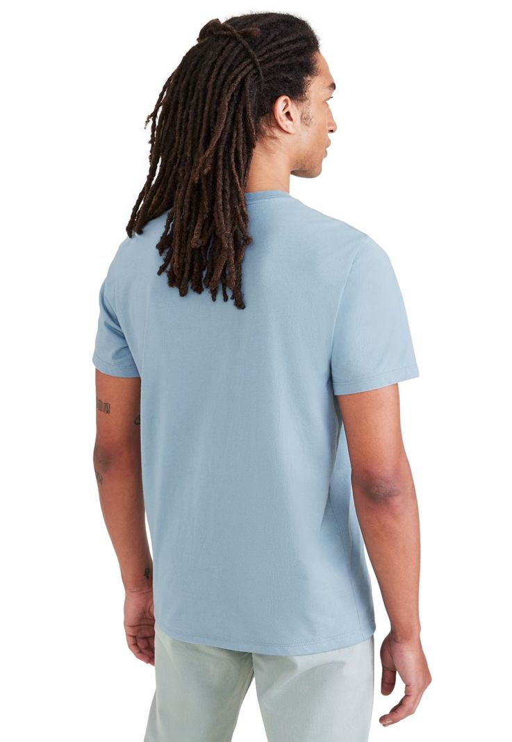 Polera Hombre Graphic Tee Slim Fit Celeste A1103-0221-1