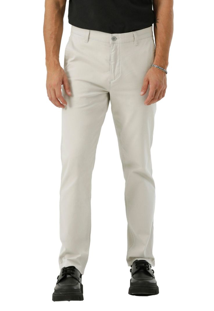 Pantalón Hombre Casual Chino Slim Straight Fit Gris A2784-0093-0