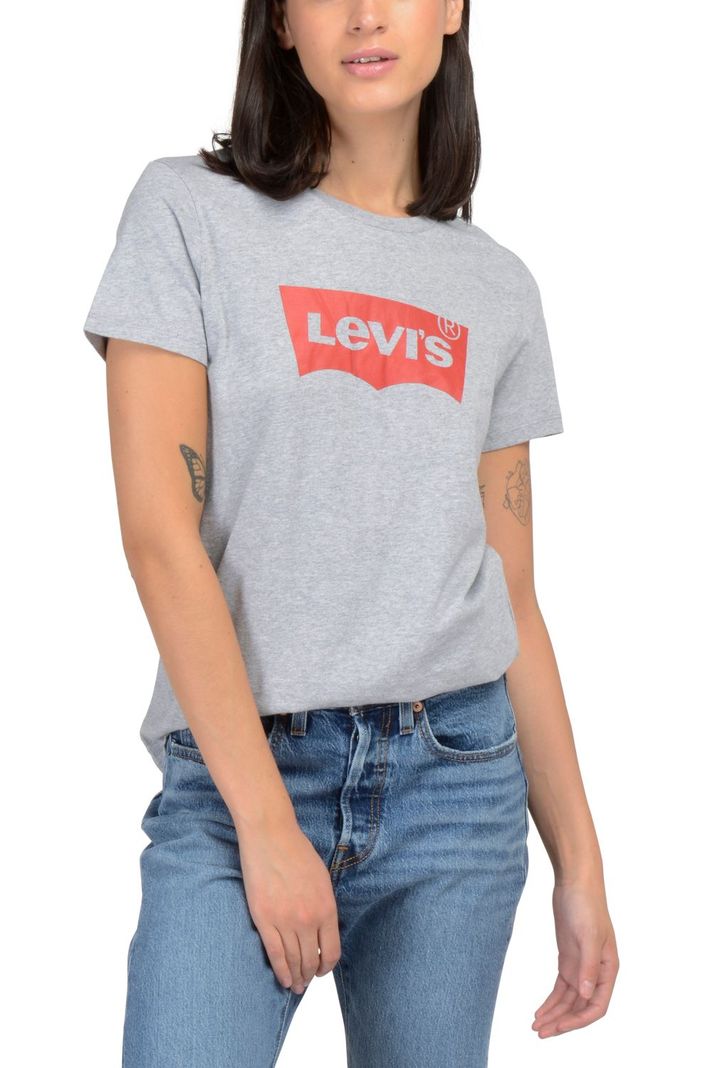 Polera Mujer Regular Fit Lisa con Gris Levis 17369-1690-3