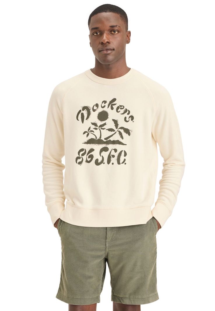 Polerón Hombre Crewneck Regular Fit Blanco A1104-0081-0