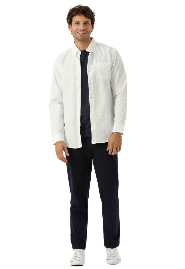 Camisa Hombre Woven Refine Classic Fit Blanco 52798-1233-3