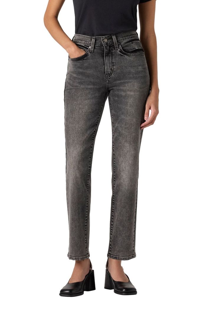 Jeans Mujer 724 High Rise Straight Gris Levis 18883-0348 25 Largo 30