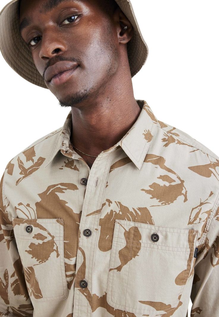 Camisa Hombre Work Regular Fit Café-1