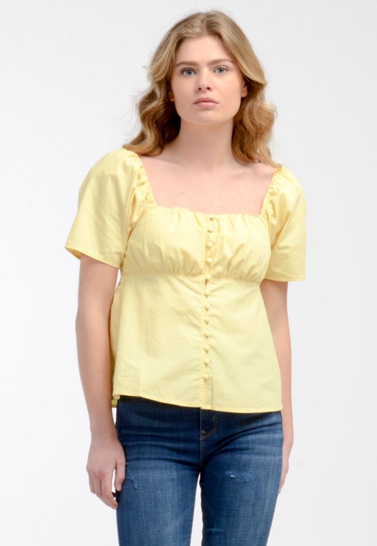 Camisa Mujer Lisa Amarillo Levis A1882-0001-0