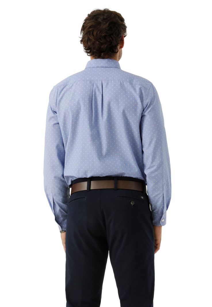 Camisa Hombre Woven Refine Classic Fit Azul 52798-1231-2