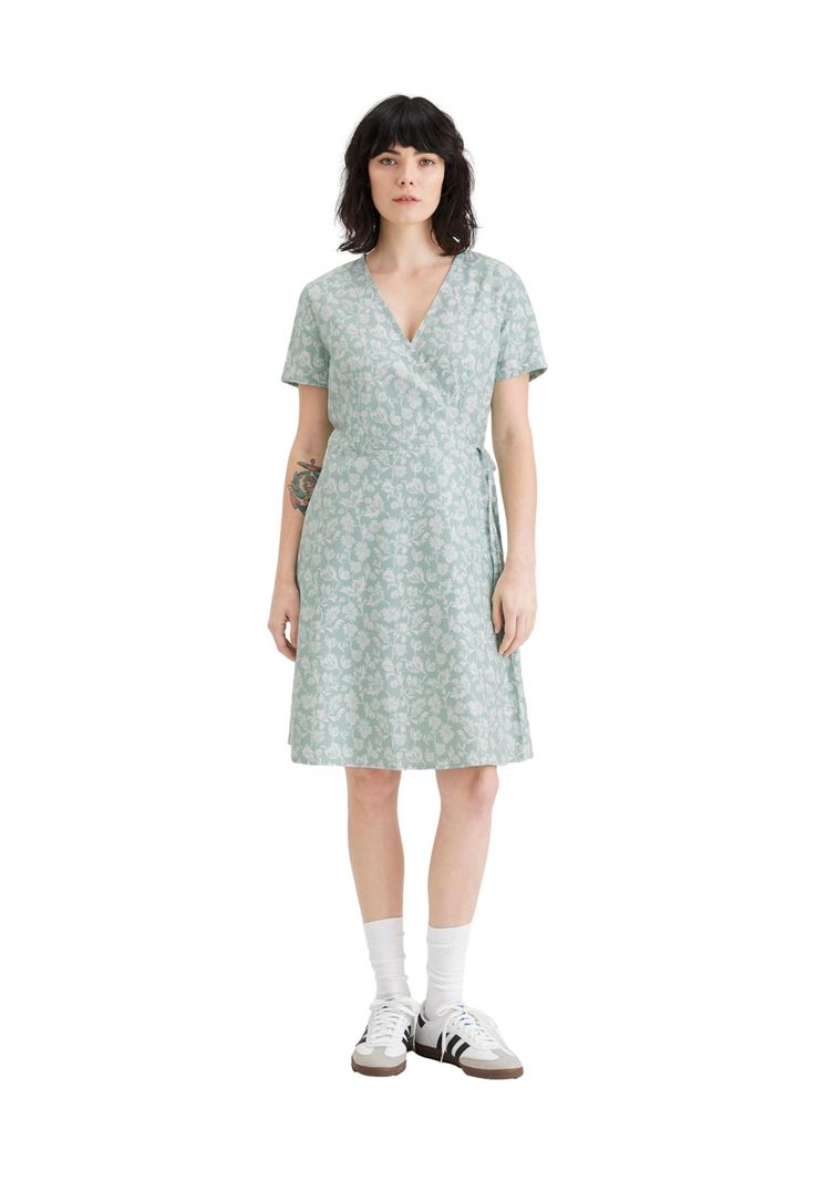 Vestido Mujer Wrap Celeste A6988-0004-0