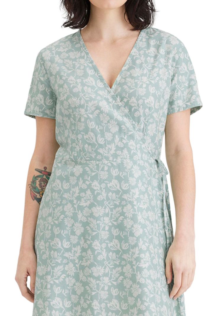 Vestido Mujer Wrap Celeste A6988-0004-1