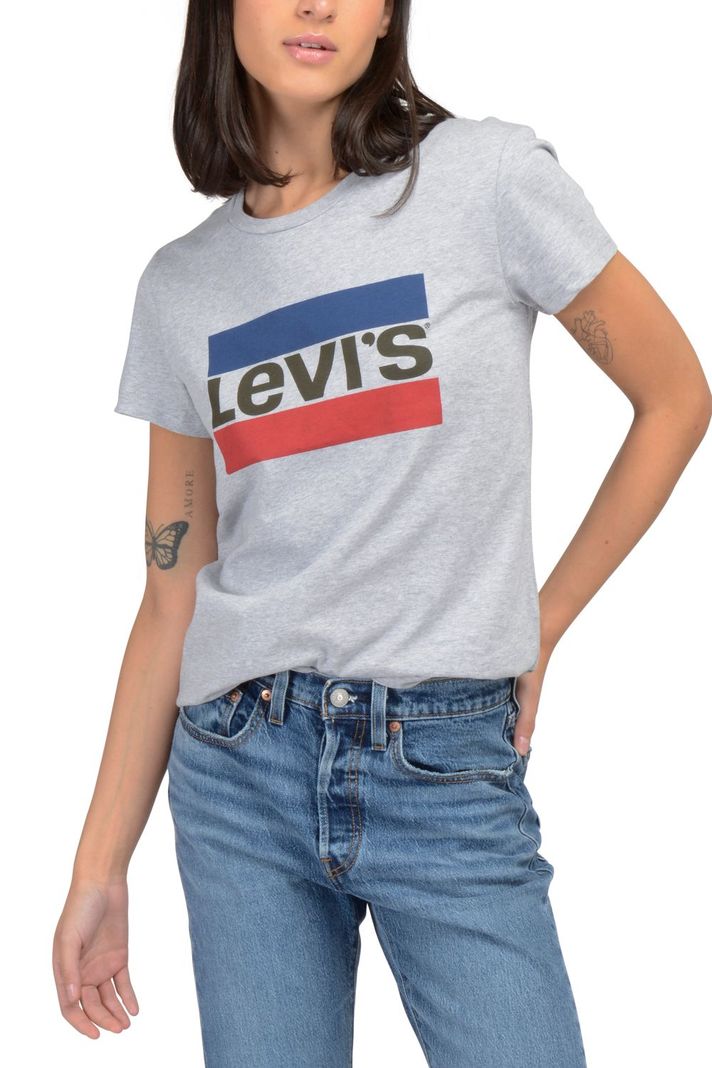 Polera Mujer Regular Fit Lisa Gris Levis 17369-1691-2