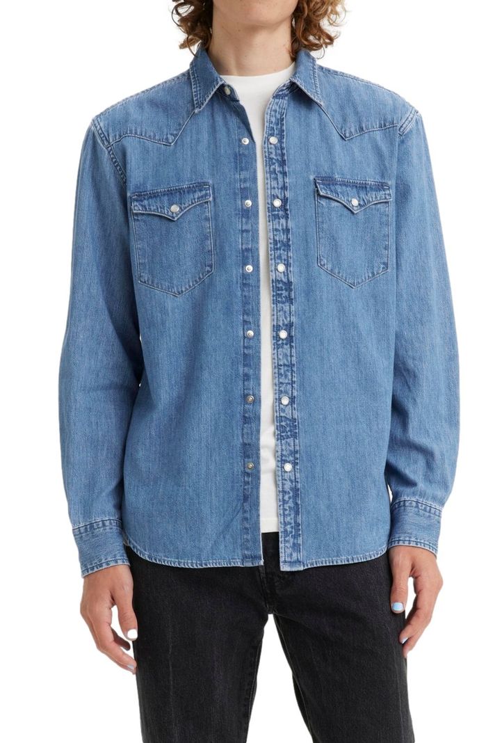 Camisa Hombre Regular Fit Jean Azul Levis 85745-0074-0