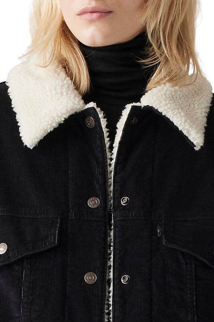 Chaqueta Mujer 90s Sherpa Trucker Negro Levis A4435-0050-2