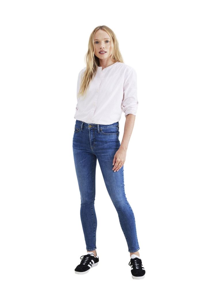 Jeans Mujer Mid Rise Skinny Fit Azul 52794-0064-0