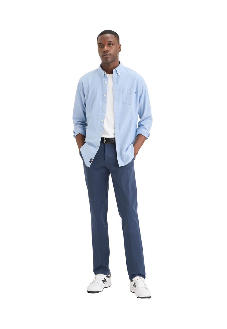 Pantalón Hombre Workday Khaki Slim Fit Azul-3