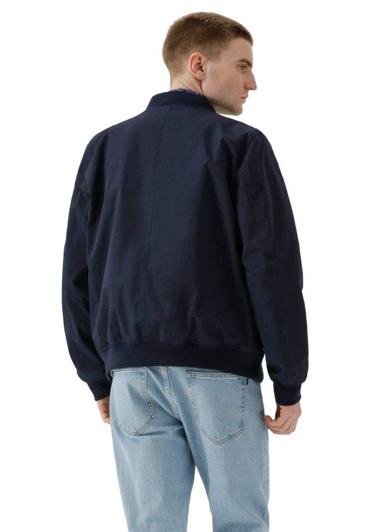Chaqueta Hombre Bomber Regular Fit Azul-2