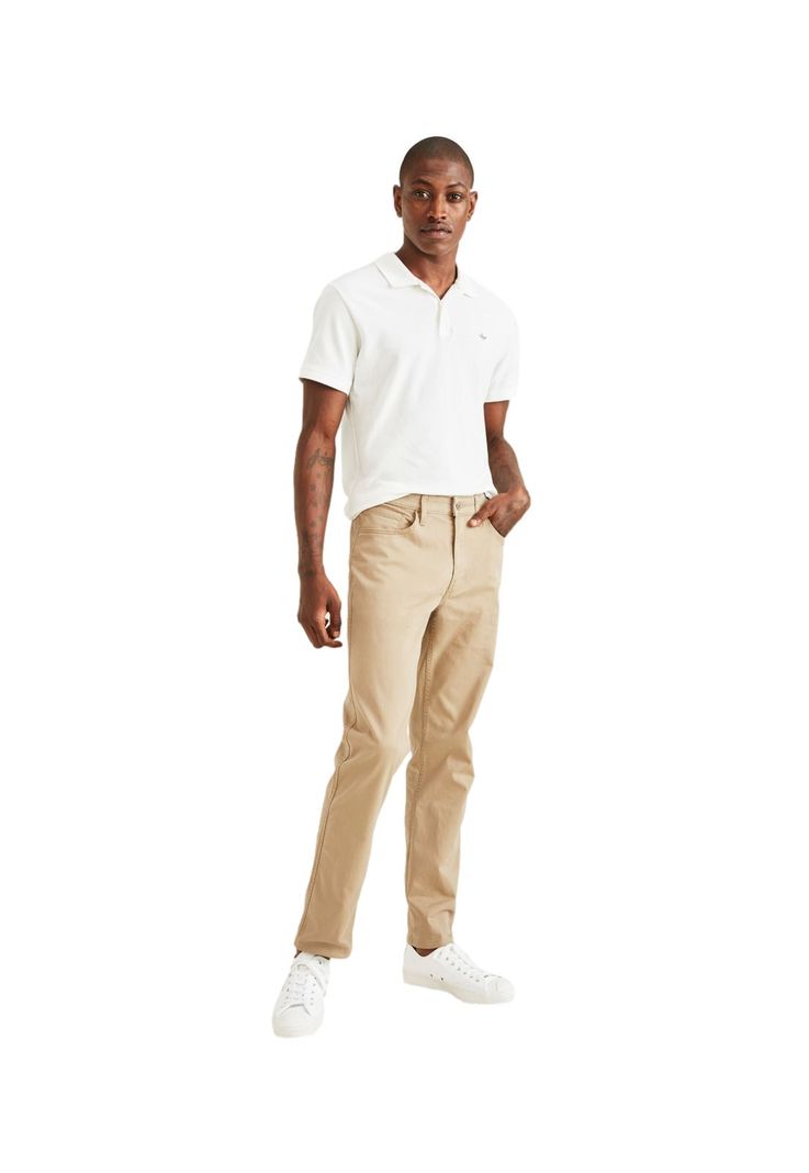 Pantalón Hombre Jean Cut Straight Fit Khaki A2786-0000-3