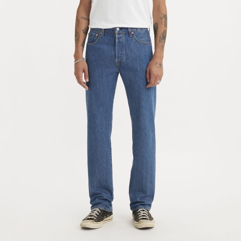 Jeans Hombre 501 Original Fit Azul Medio Levis 00501-0193