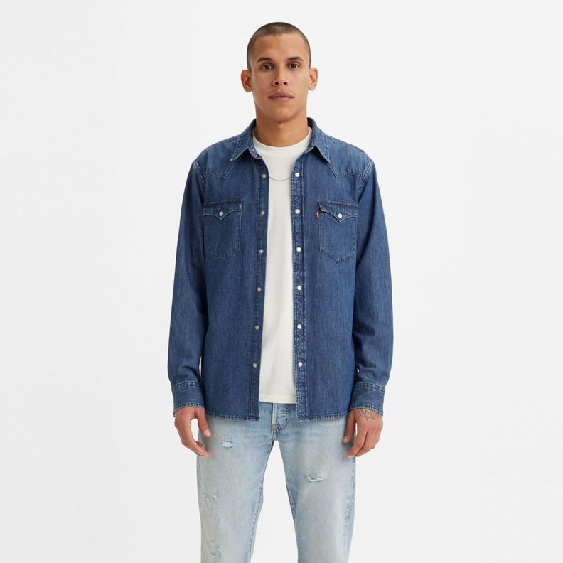Camisa Hombre Regular Classic Western Azul Levis 85745-0073