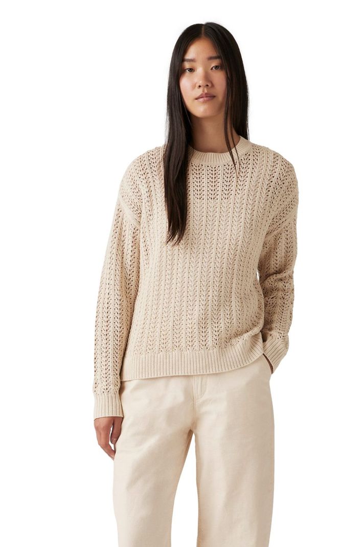 Sweater Mujer Sunrise Crochet Sweater Beige Levis 0013A-0000-0