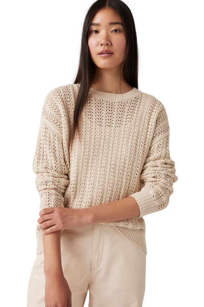 Sweater Mujer Sunrise Crochet Sweater Beige Levis 0013A-0000-2