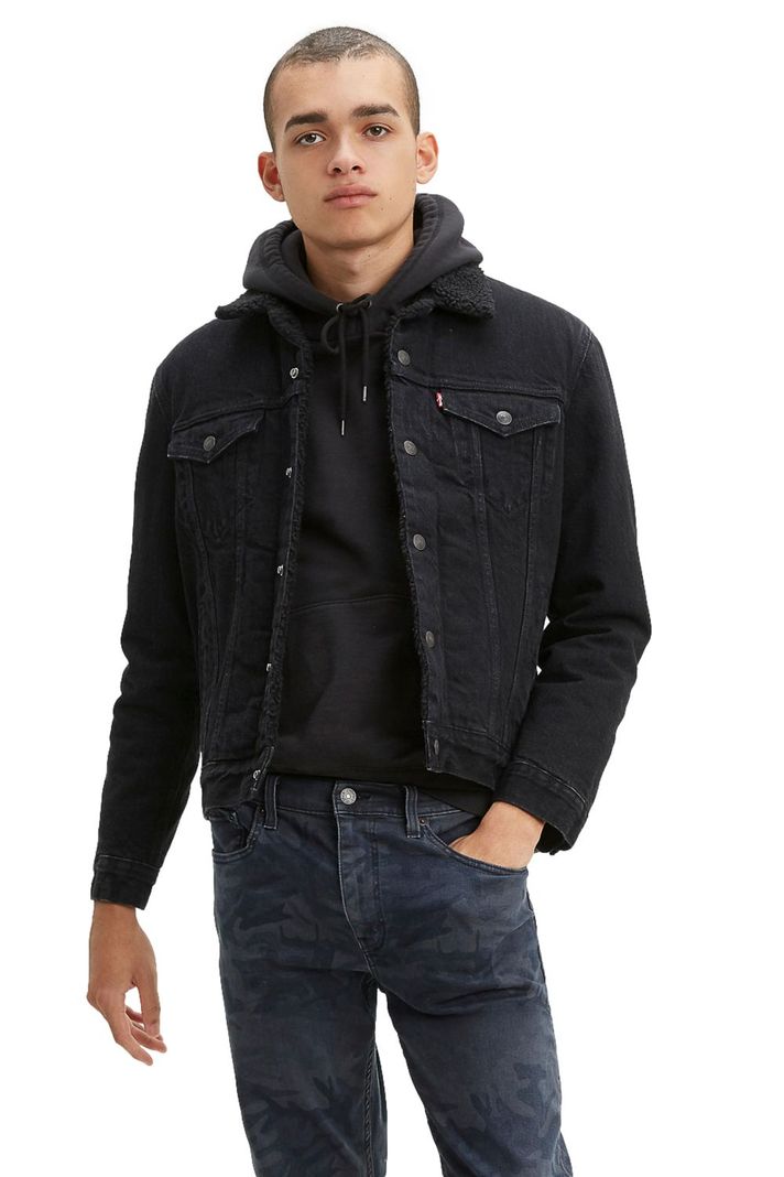 Chaqueta Hombre Type 3 Sherpa Trucker Negro Levis 16365-0100-2