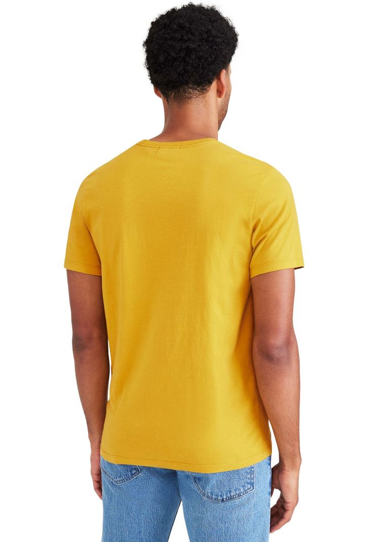 Polera Hombre Graphic Tee Slim Fit Amarillo-1