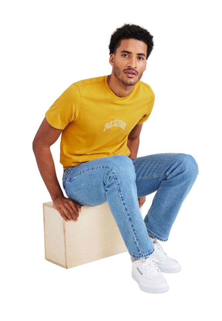 Polera Hombre Graphic Tee Slim Fit Amarillo-3
