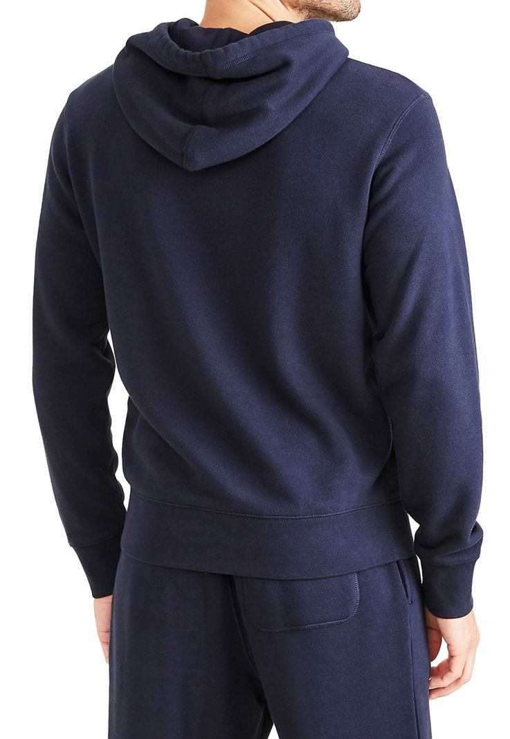 Polerón Sport Hoodie Standard Fit Azul-2