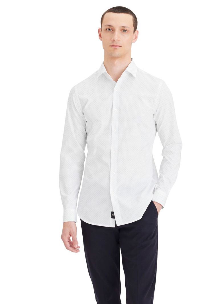 Camisa Hombre Crafted Slim Fit Blanco A4285-0017-0