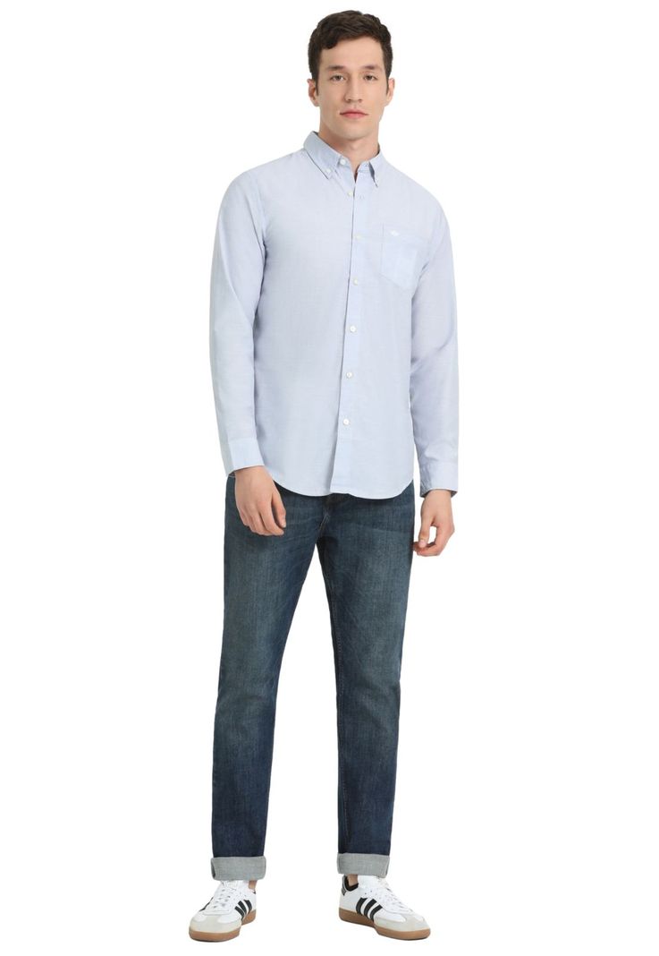 Camisa Hombre Woven Refine Regular Fit Celeste 52798-1174-0