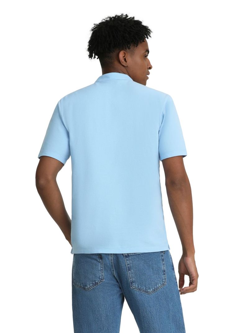 Polo Hombre Stand Collar Slim Fit Celeste A6926-0007-2