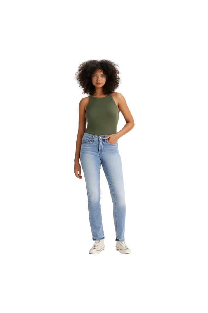 Jeans Mujer 314 Shaping Straight Azul Levis 19631-0214-3